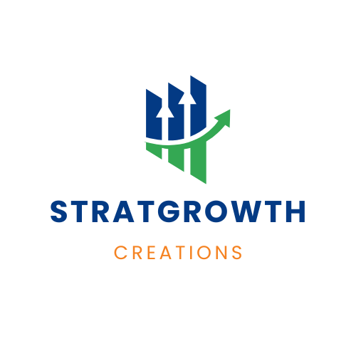 A logo for StratGrowth Creations